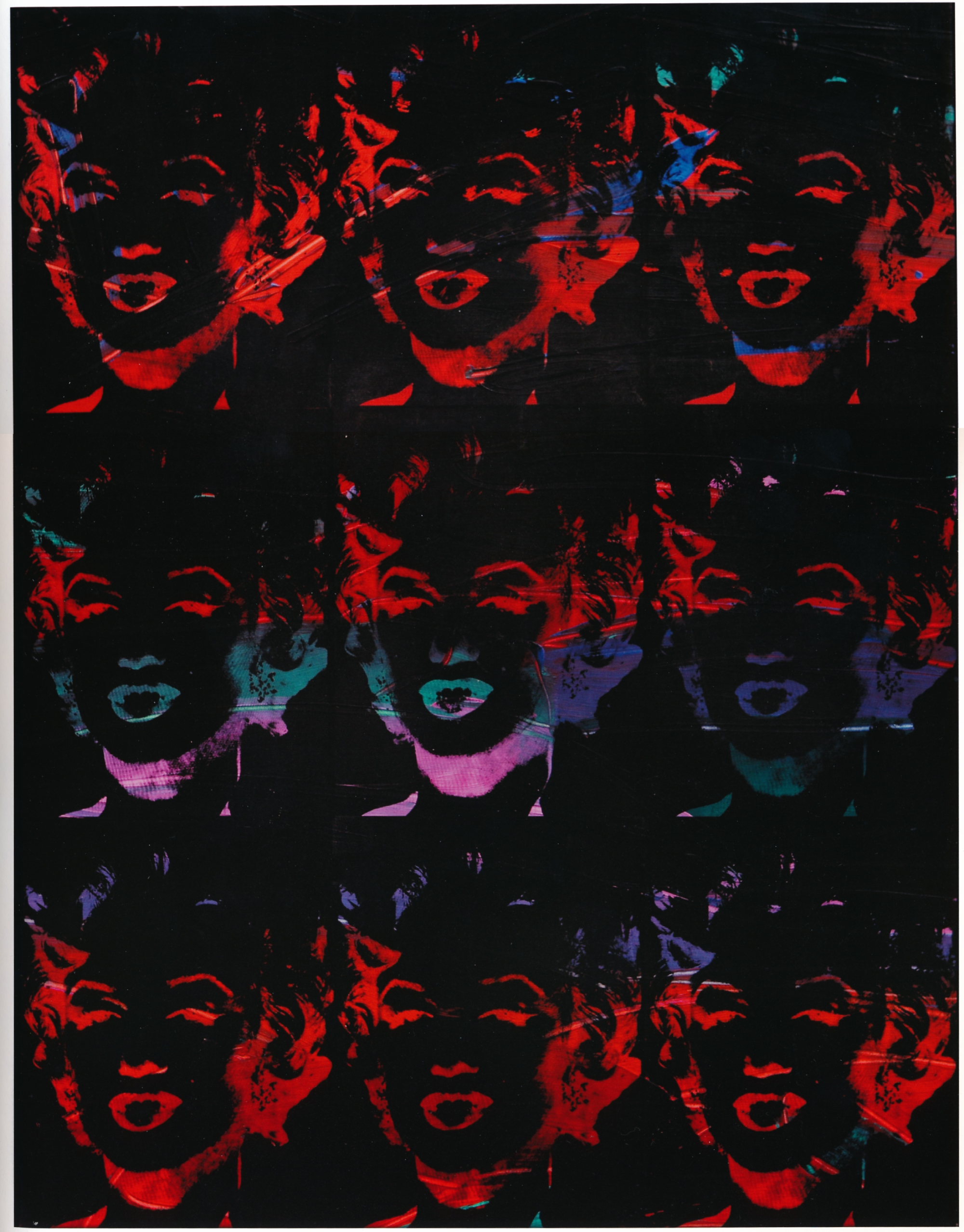 Nine Marilyns (Reversal Series)