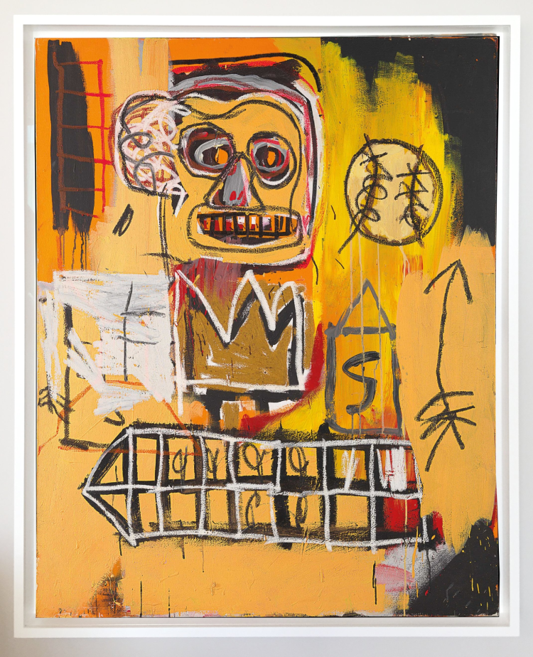 Jean-Michel Basquiat Untitled (Orange Sports Figure)