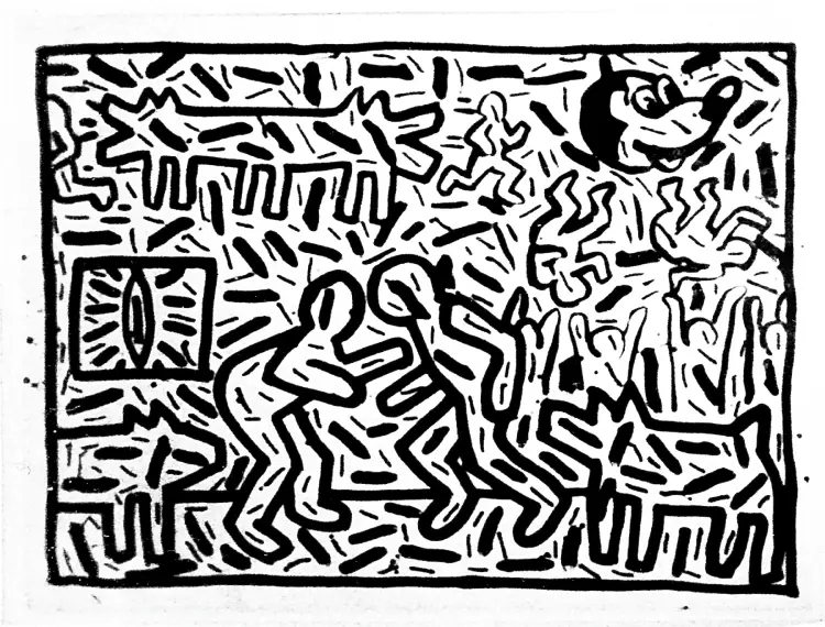 Keith Haring Drawing