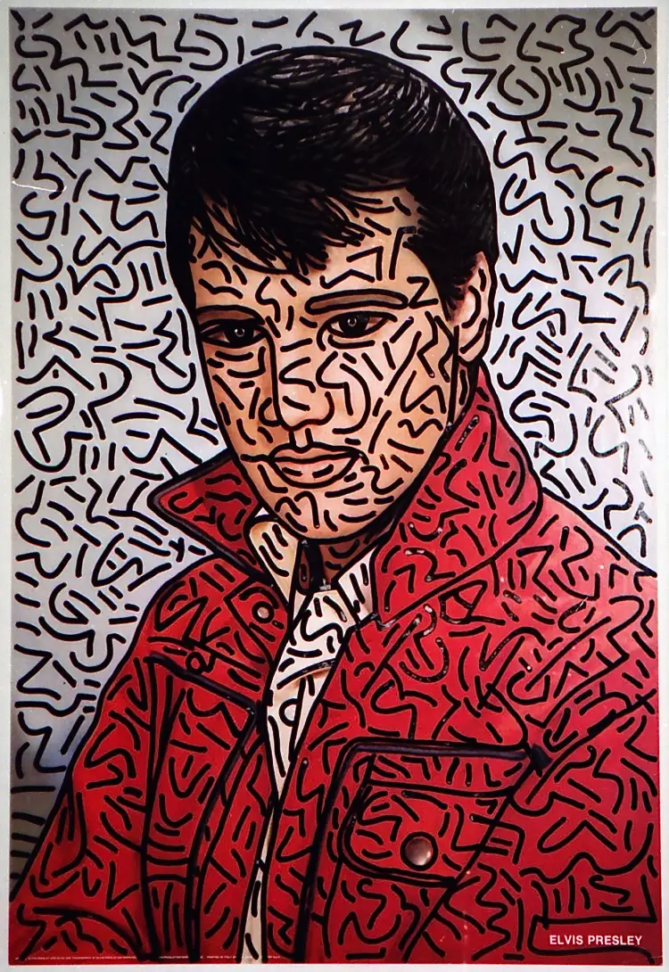 Keith Haring Elvis