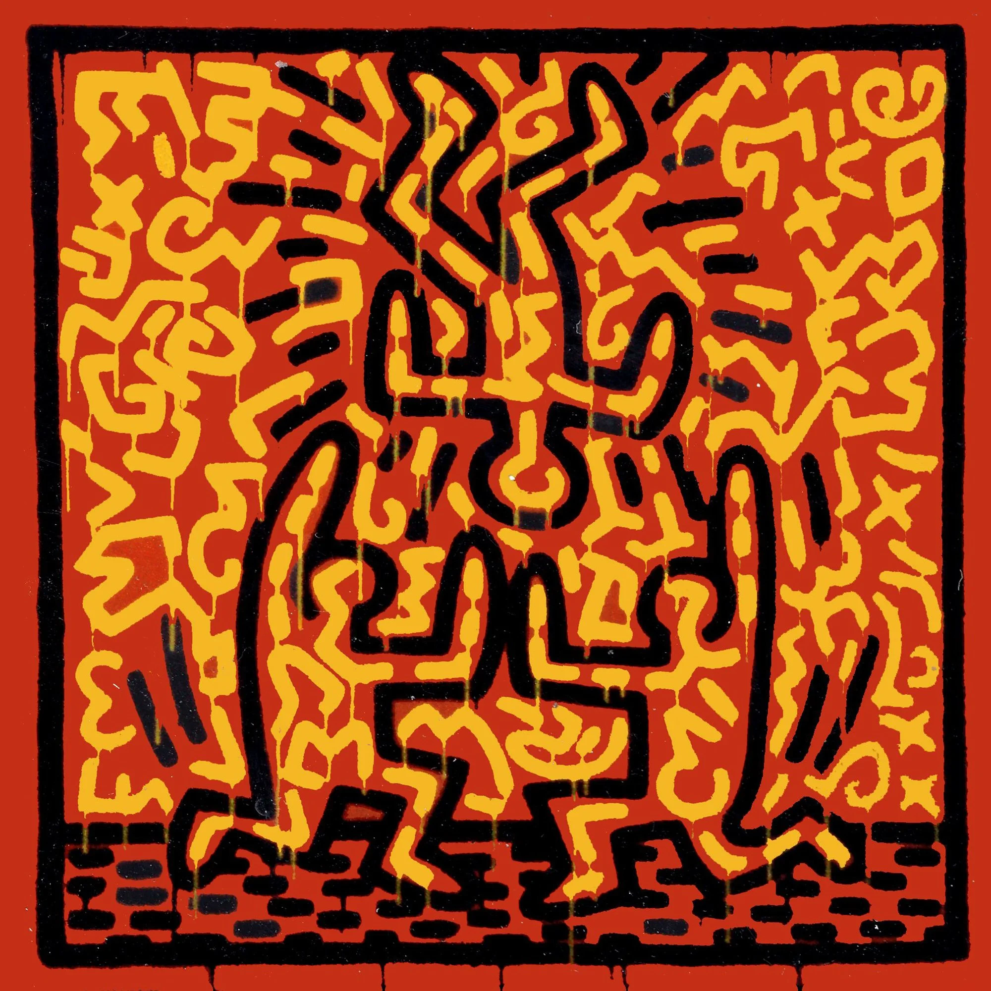 Keith Haring Untitled Tarp Painting